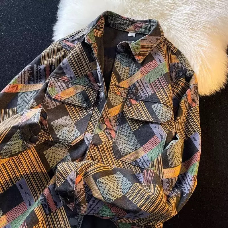 Alden Heavyweight Geometric Shirt Jacket