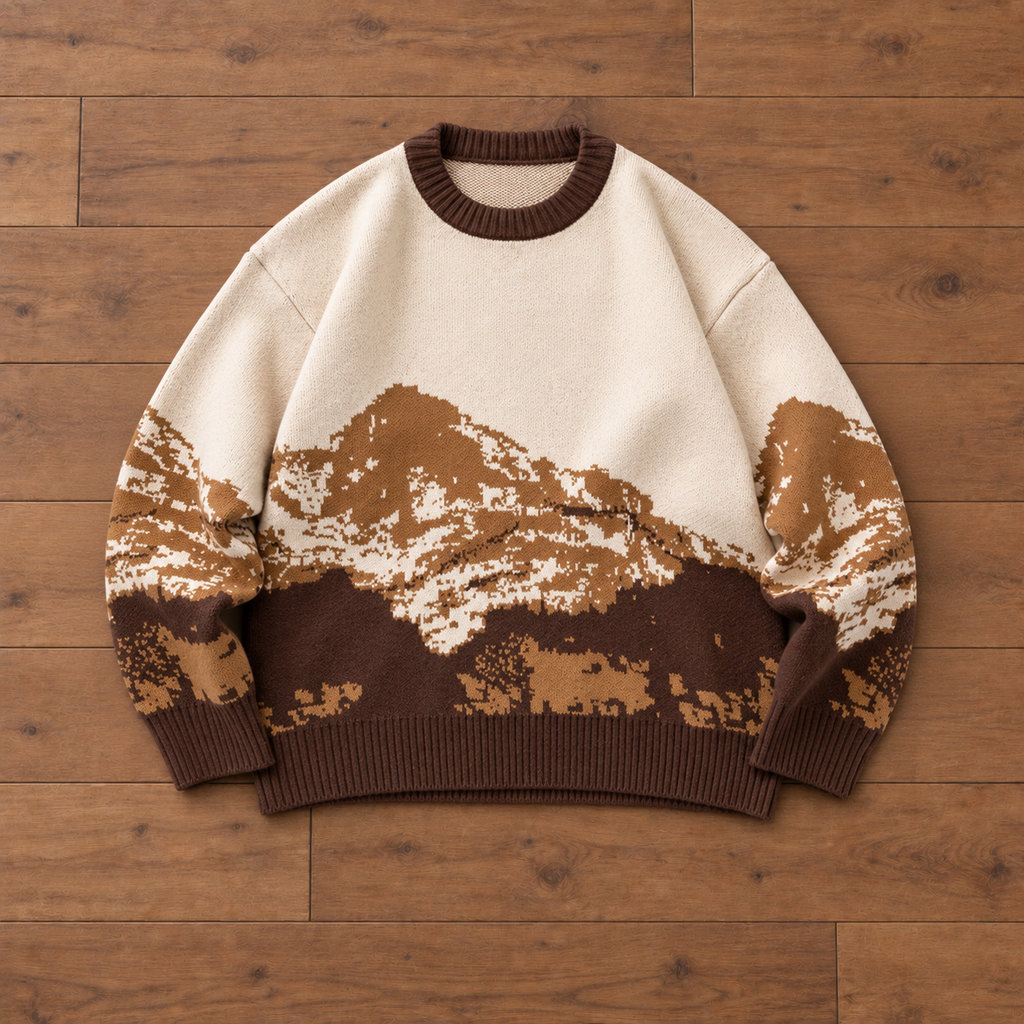 Mountain Landscape Sweater