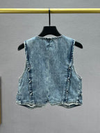 Rivet Reworked Denim Vest