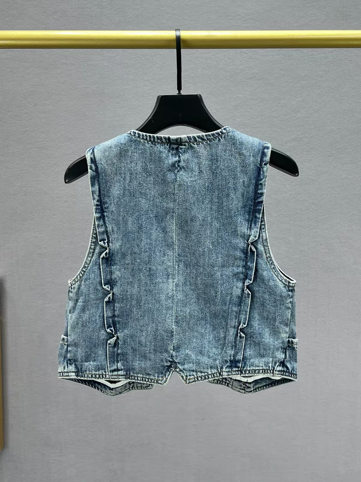 Rivet Reworked Denim Vest