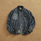 Washed Paisley Denim Shirt