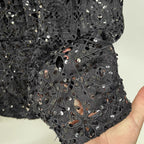 Onyx Sequin Embroidered Blazer