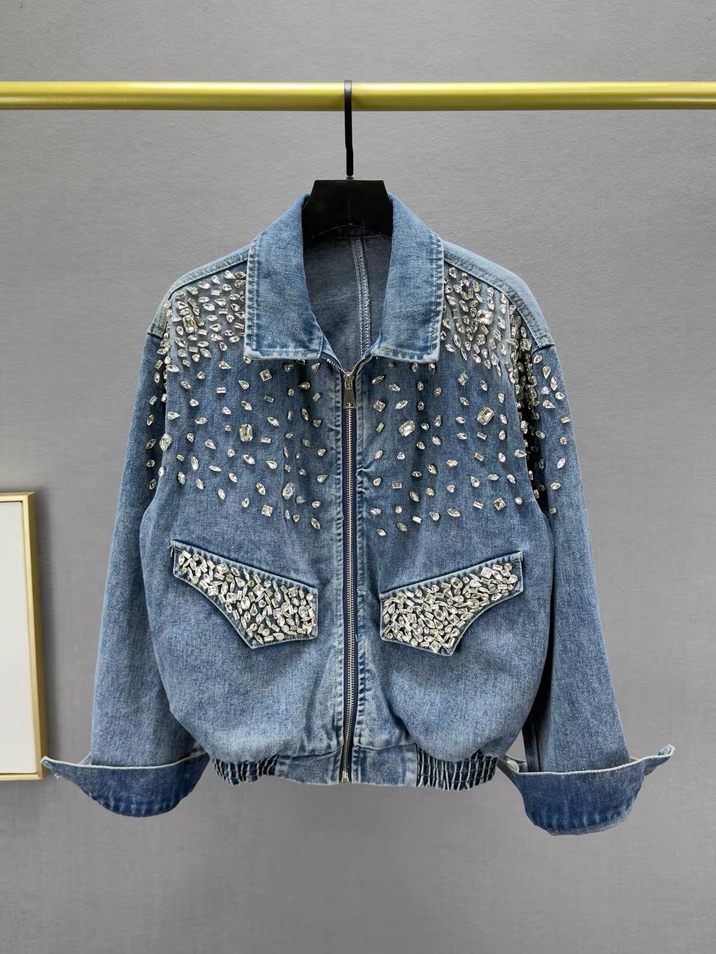 Vega Rhinestone Denim Jacket