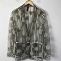 Olive Sheer Embroidered Blazer