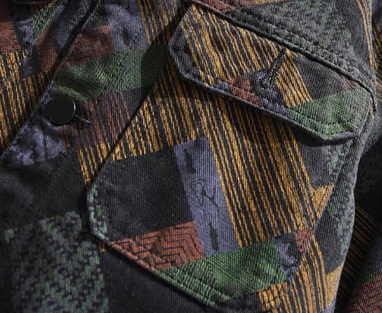 Alden Heavyweight Geometric Shirt Jacket