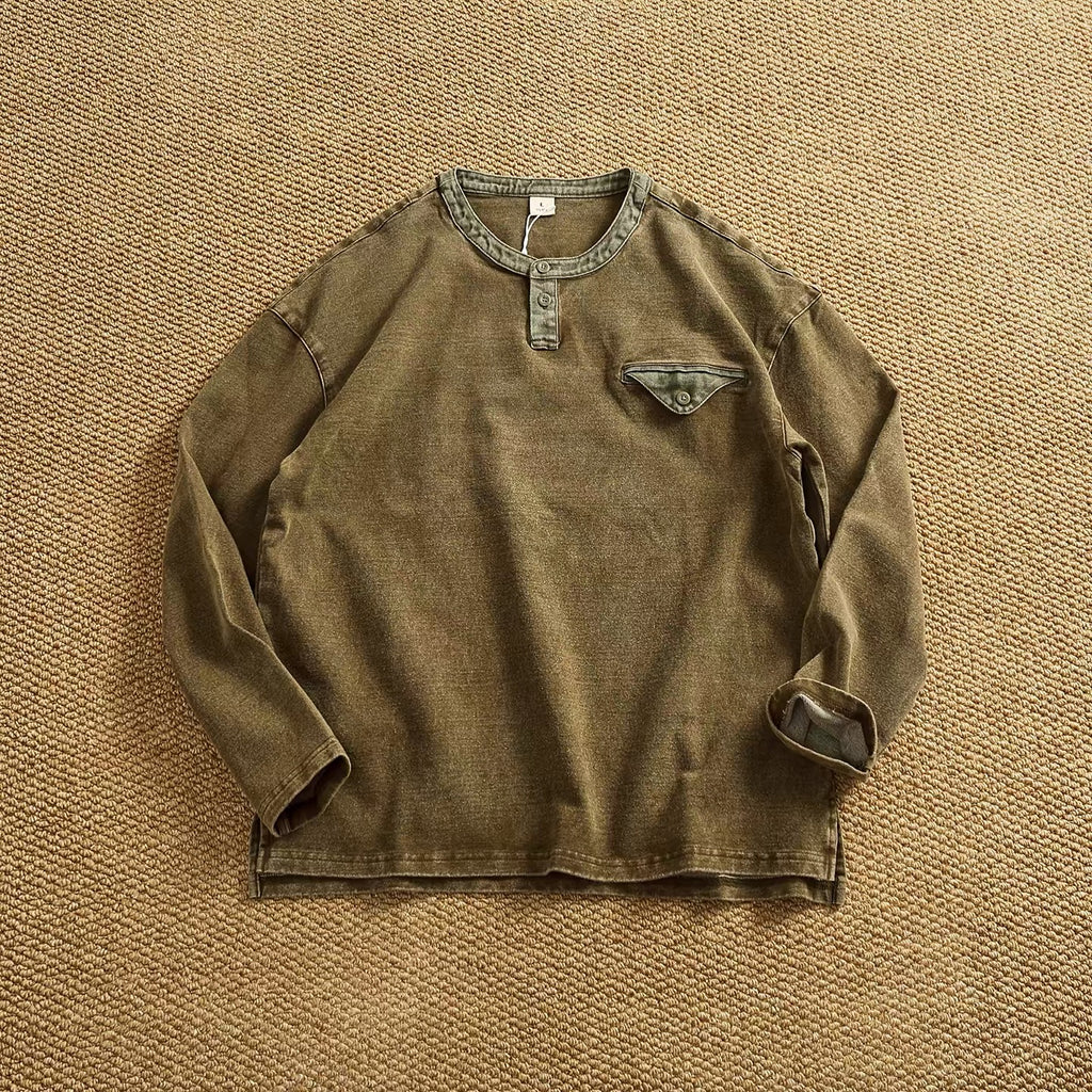 Marlow Heavyweight Washed Henley Shirt