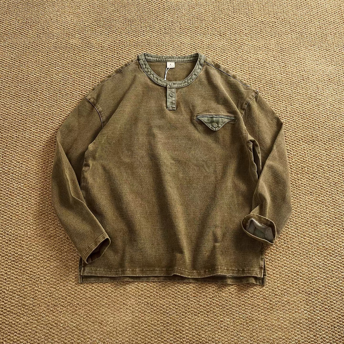 Marlow Heavyweight Washed Henley Shirt