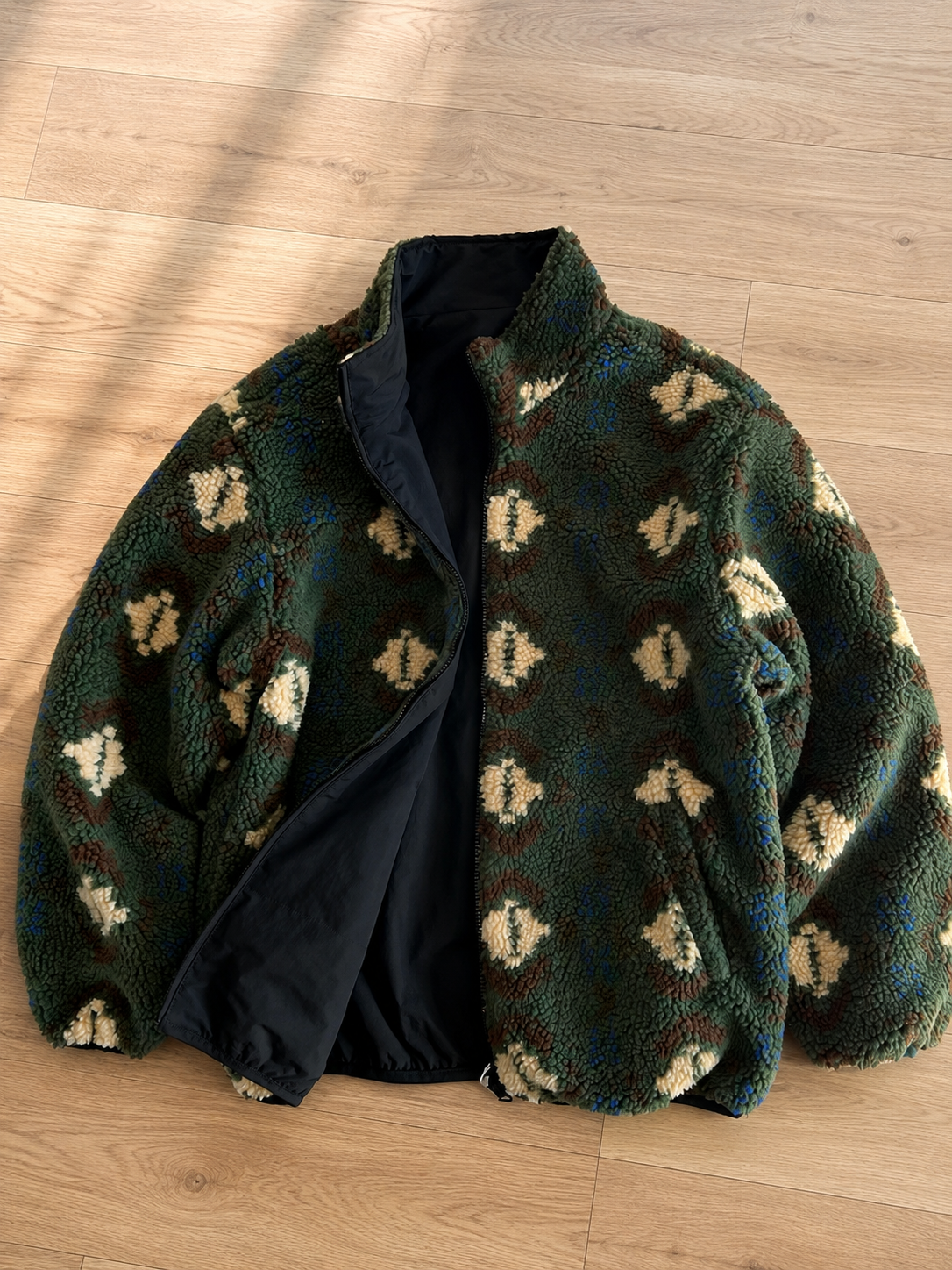 Reversible Sherpa Windbreaker Jacket