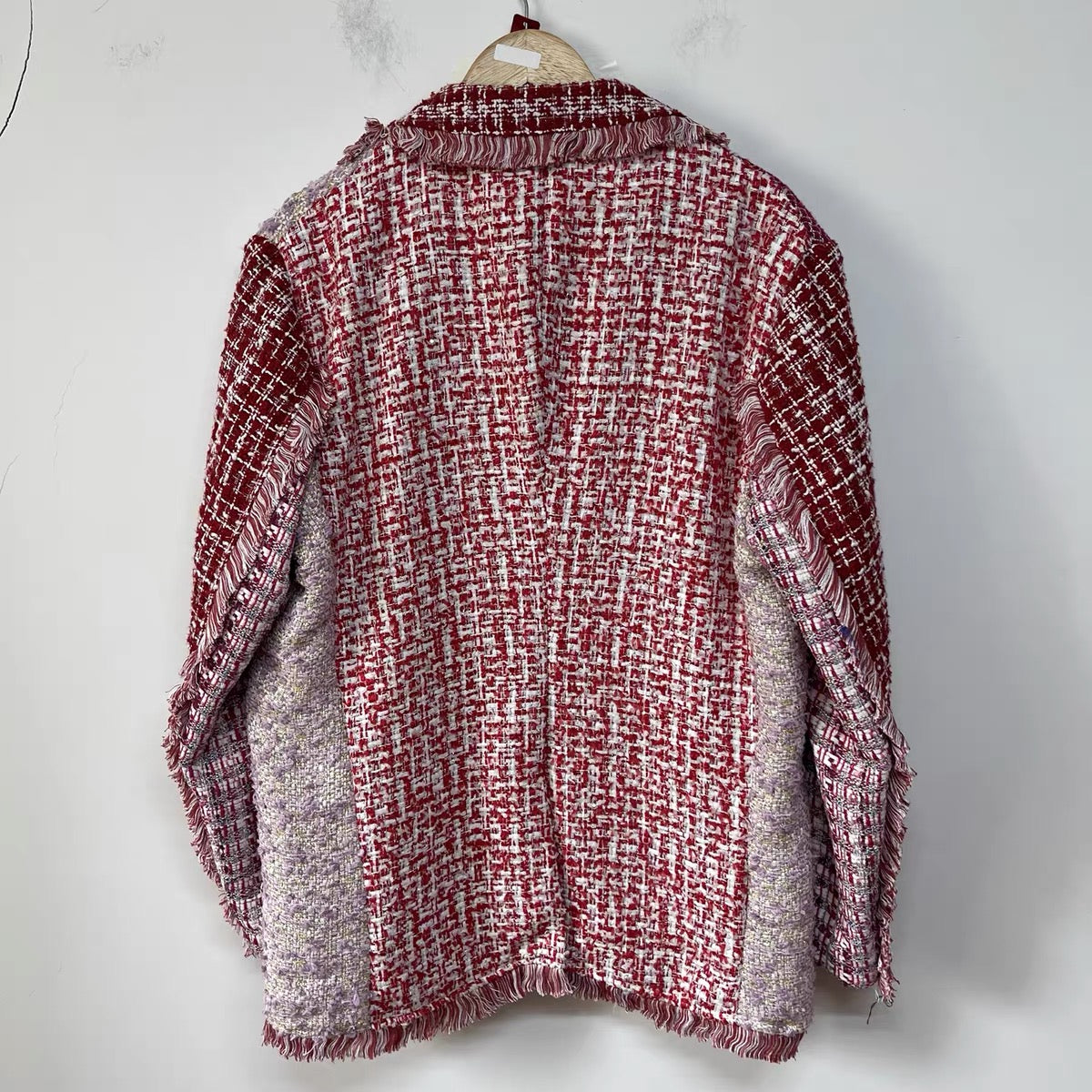 Rose Tweed Patchwork Blazer