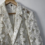 Dahlia Floral Embroidered Blazer