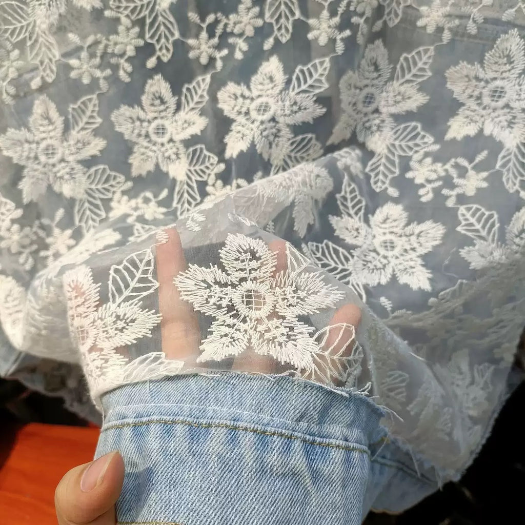 Luna Lace Denim Jacket