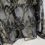 Aurelia Embroidered Mesh Shirt
