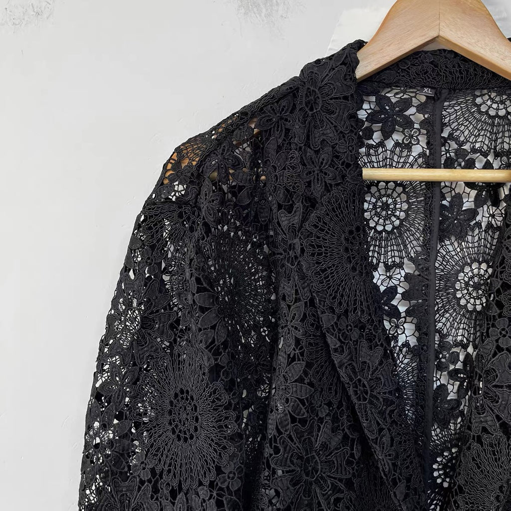 Noir Lace Blazer