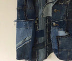 Upcycled Denim Patchwork Blazer