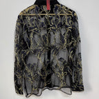 Aurelia Embroidered Mesh Shirt