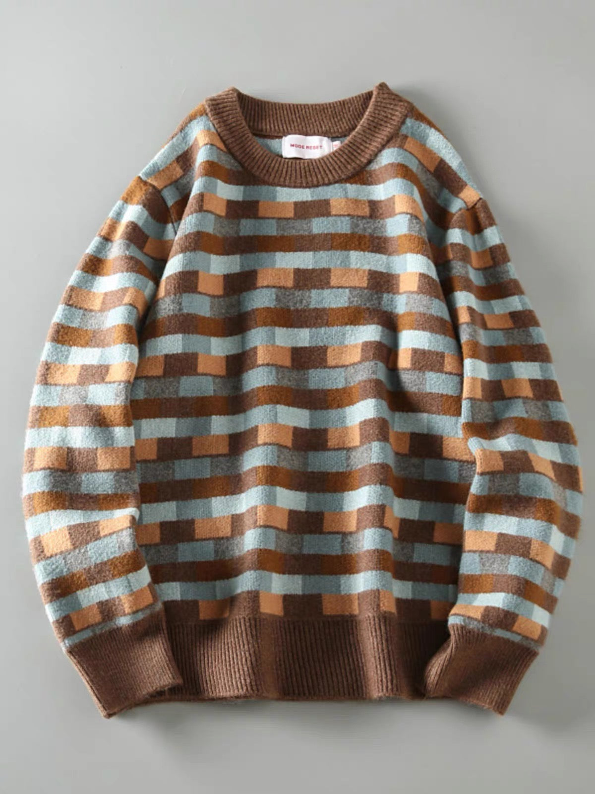 Vintage Jacquard Knit Sweater