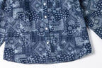 Indigo Paisley Patchwork Shirt