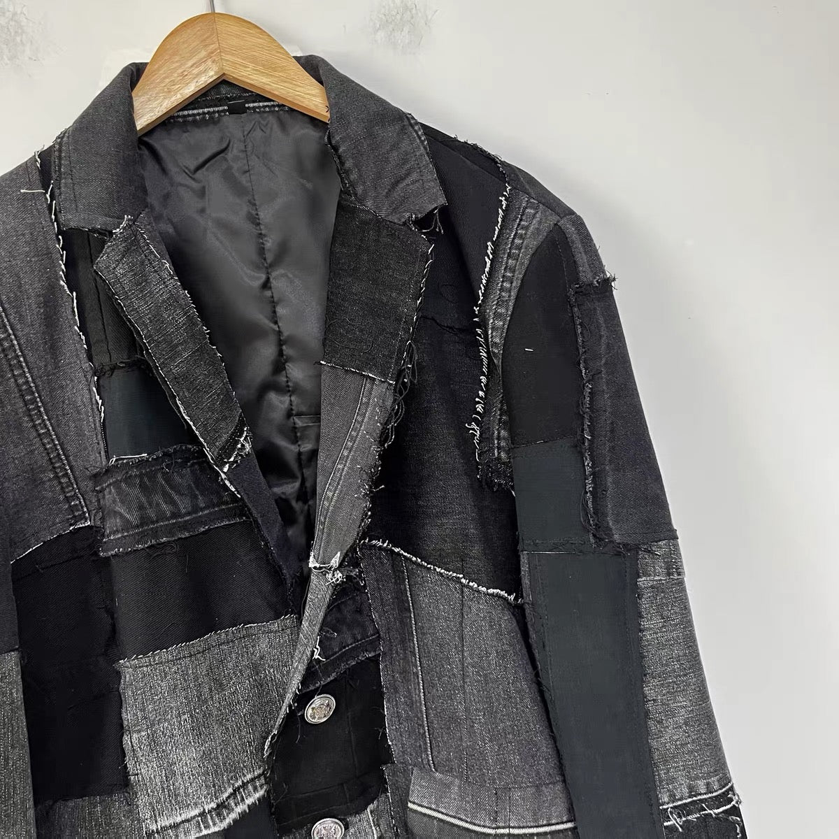 Midnight Patchwork Blazer