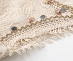 Beaded Embellishments Hand-Crocheted Top ()