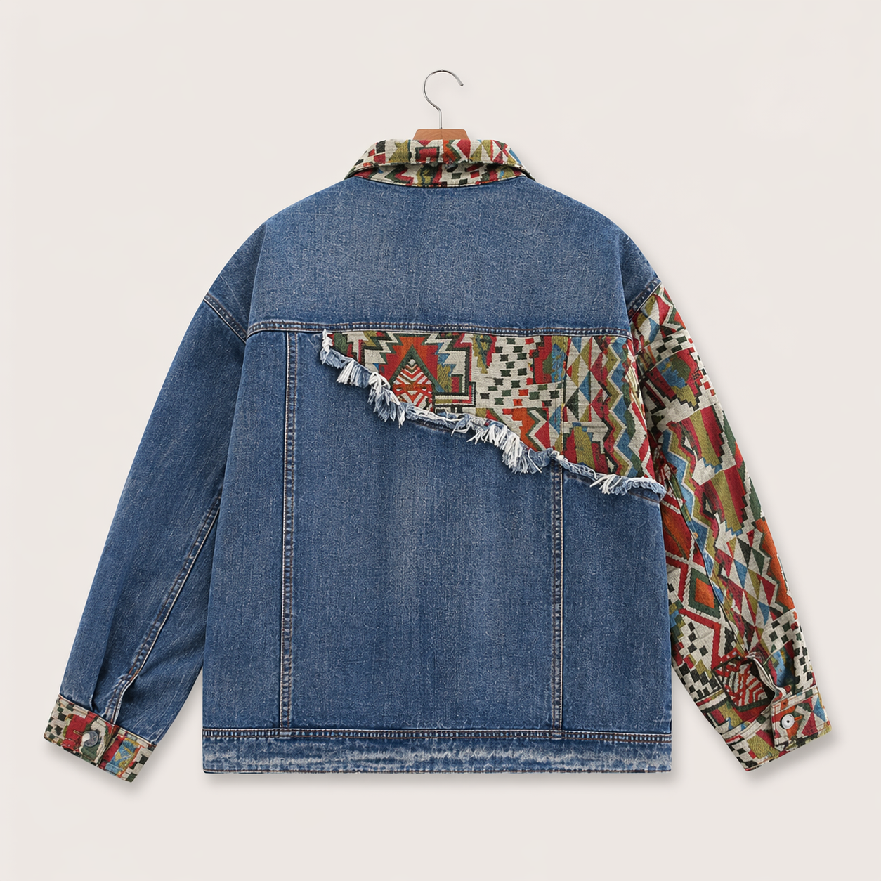 Reworked Patchwork Denim Jacket (E)