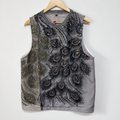 Silver Peacock Sequin Tank Top