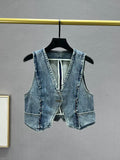 Rivet Reworked Denim Vest