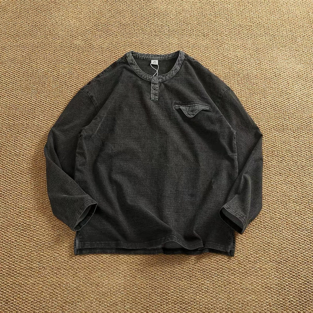 Marlow Heavyweight Washed Henley Shirt