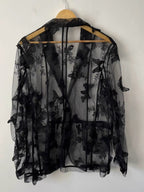 Luna Butterfly Sheer Blazer