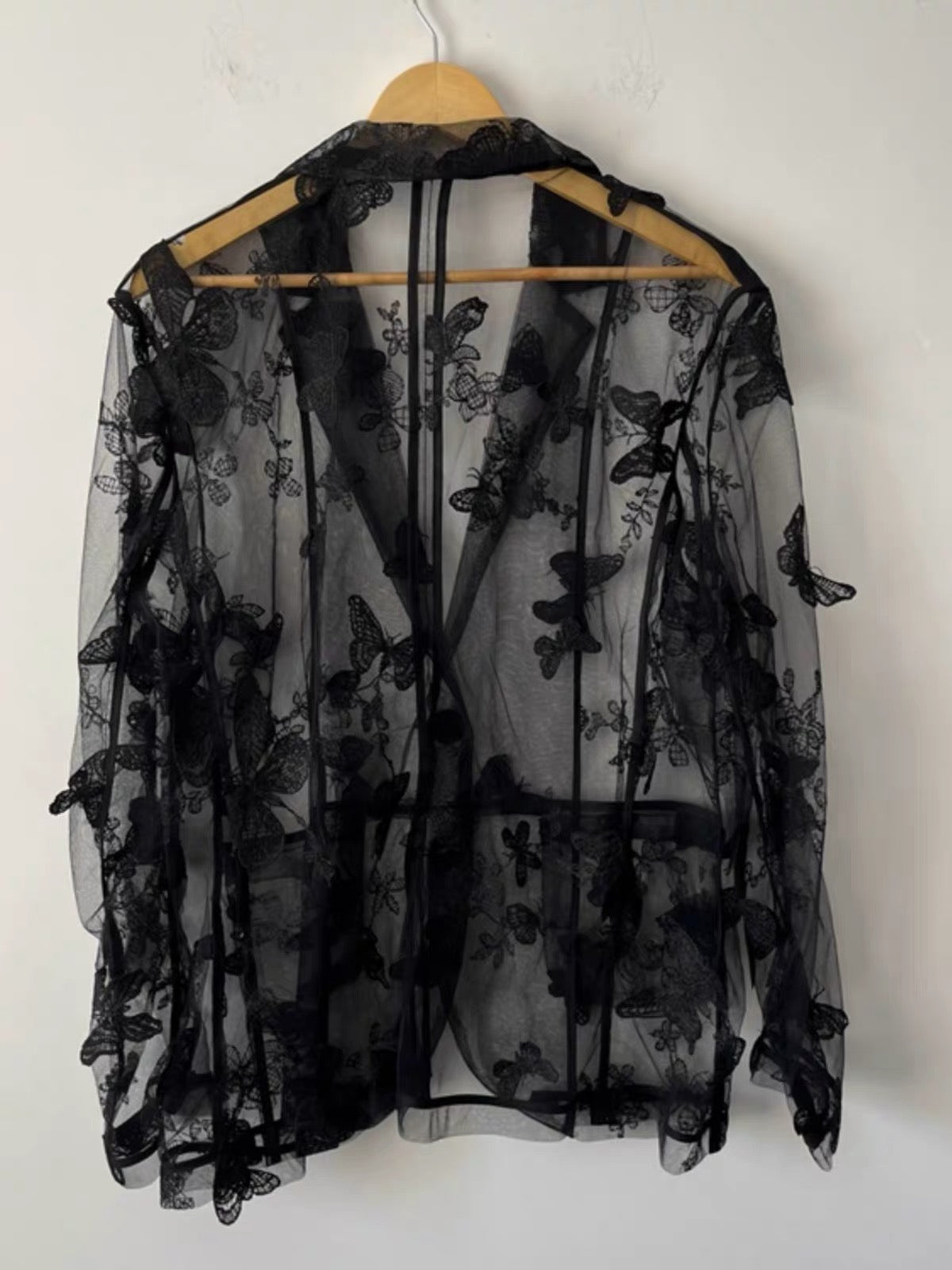 Luna Butterfly Sheer Blazer