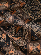 Sable Folk Print Patchwork Shirt