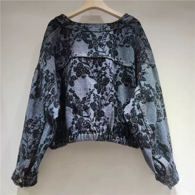 Shadow Lace Cropped Jacket (E)