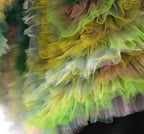 Moss Ruffle Art Top