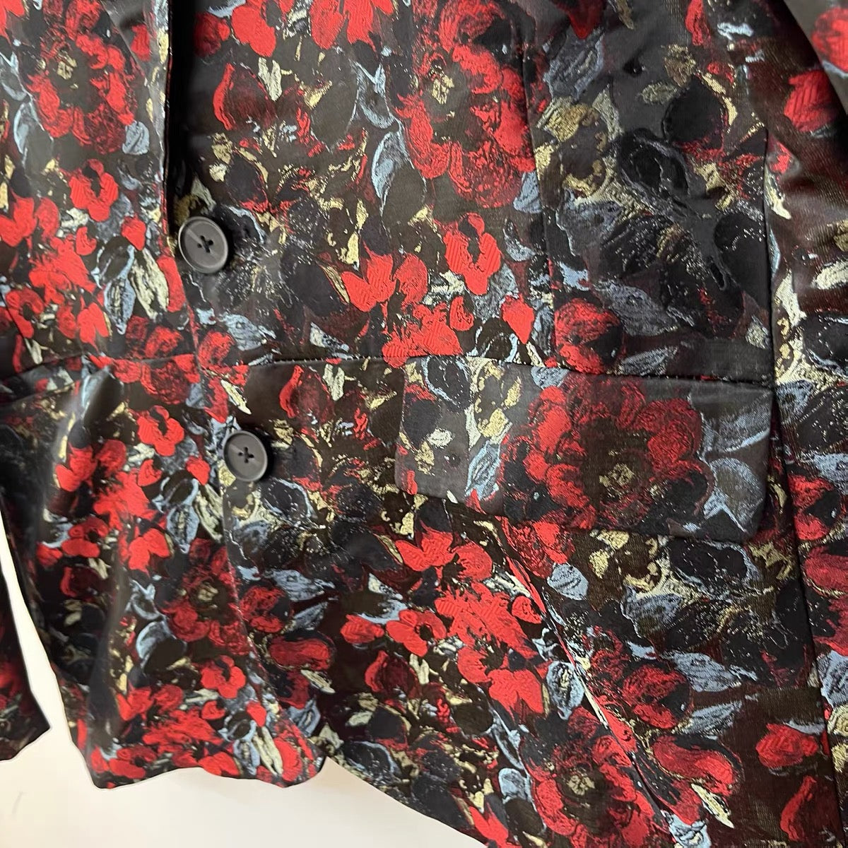 Rosalie Floral Jacquard Blazer - One of a Kind