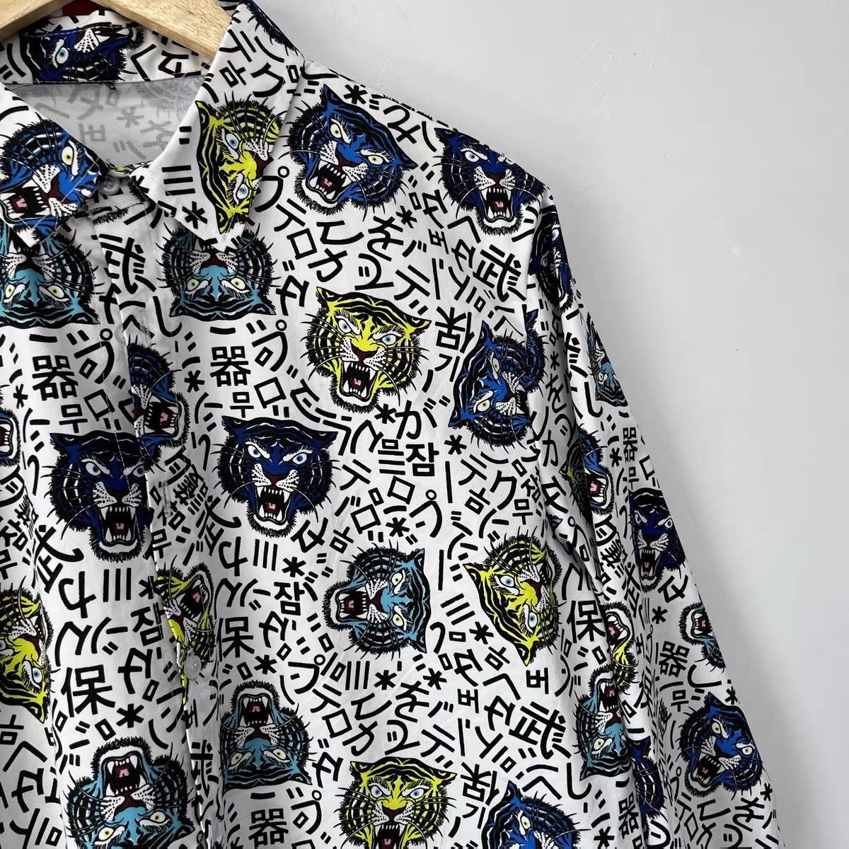 Riot Tiger Handmade Print Shirt