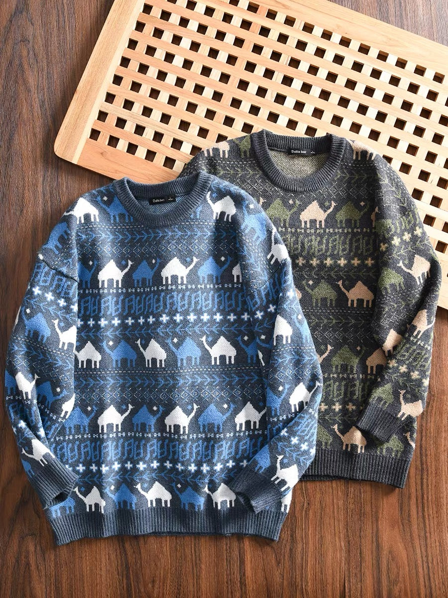 Animal Motif Knit Sweater