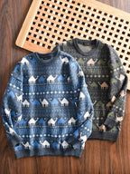 Animal Motif Knit Sweater