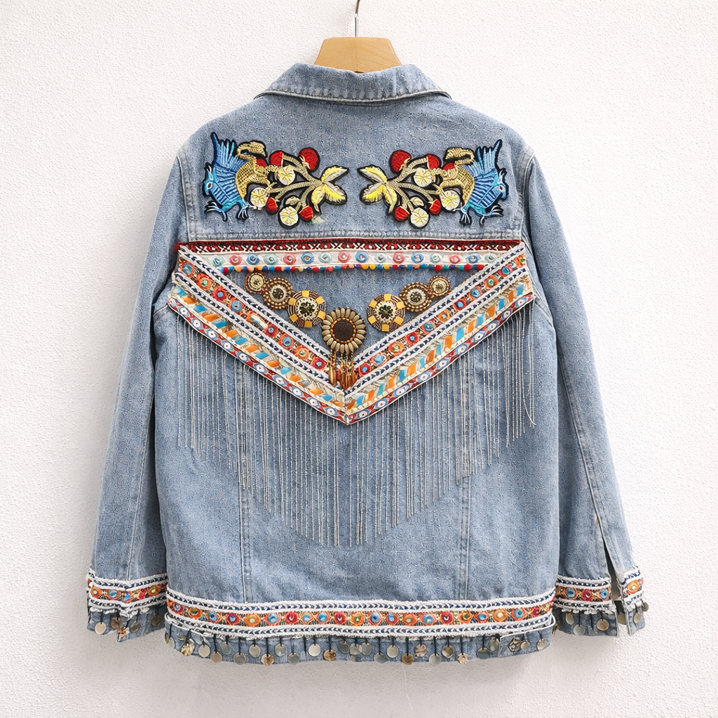 Fringe Embroidered Jacket
