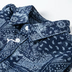 Indigo Paisley Patchwork Shirt