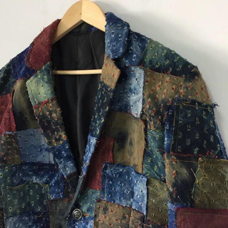 Artistic Quilted Patchwork Coat