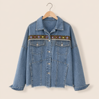 Ethnic Embroidered Jean Jacket