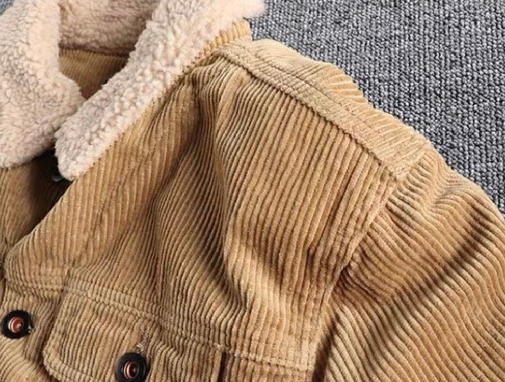 Hudson Sherpa-Lined Corduroy Jacket