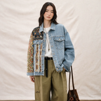 Reworked Patchwork Denim Jacket (E)