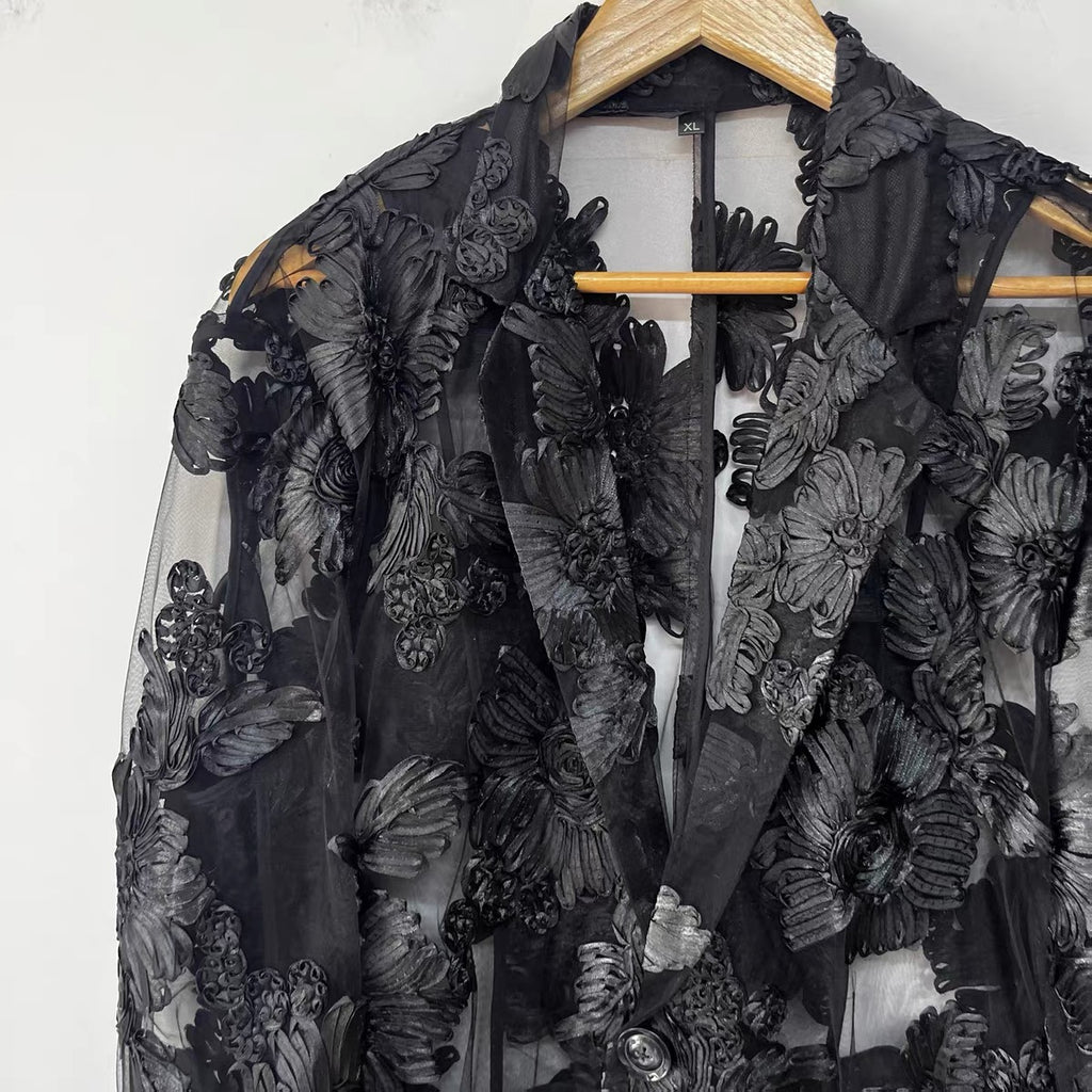Midnight Bloom Blazer