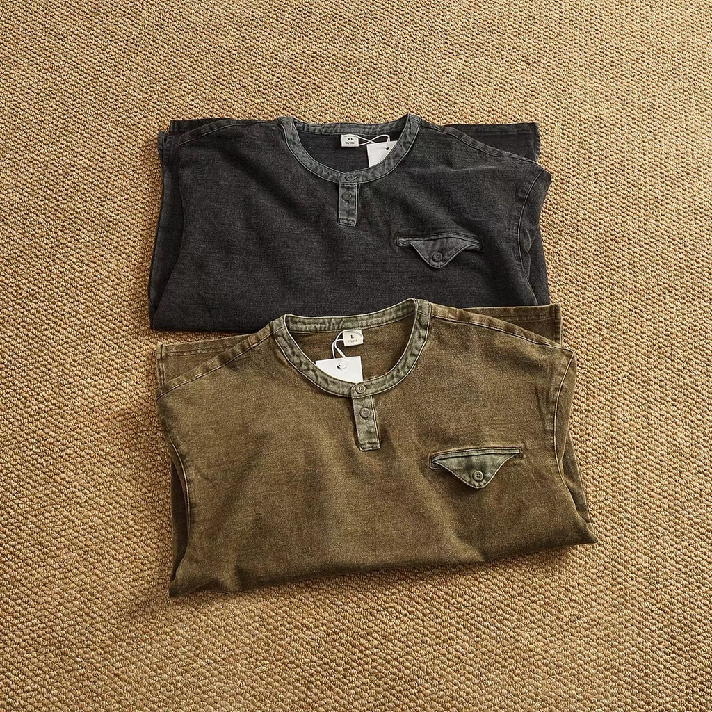 Marlow Heavyweight Washed Henley Shirt