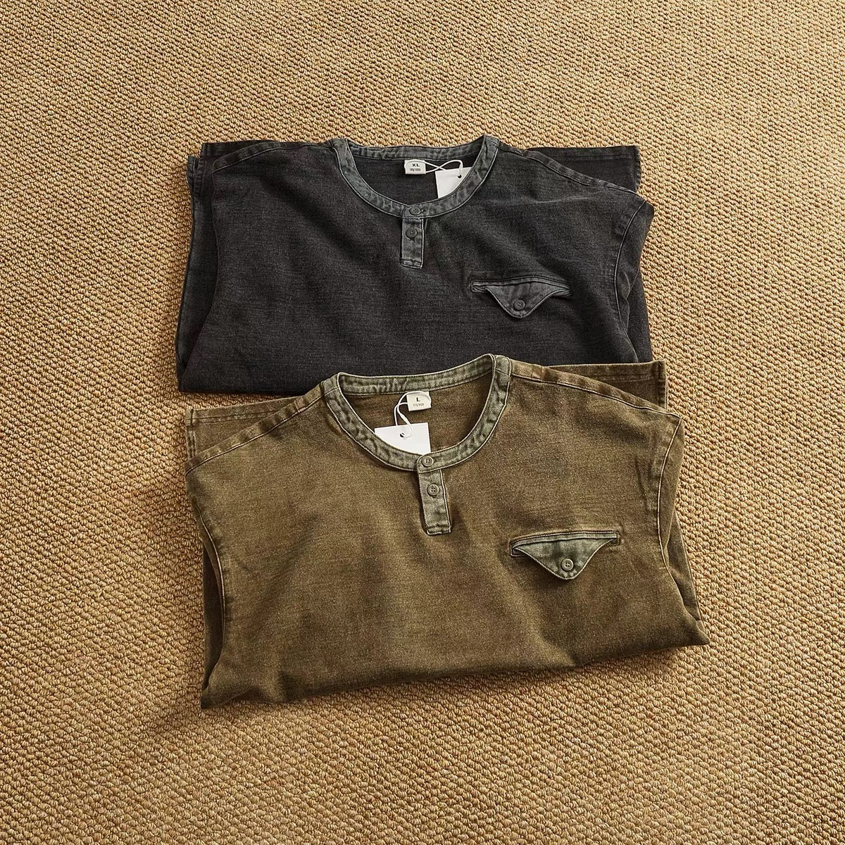 Marlow Heavyweight Washed Henley Shirt