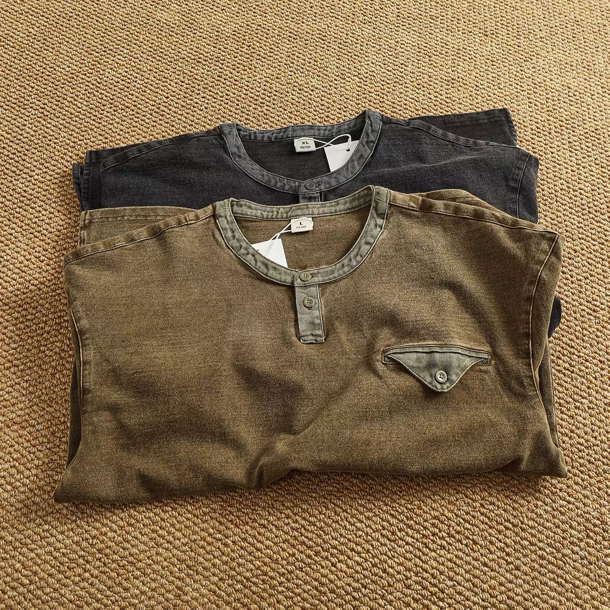 Marlow Heavyweight Washed Henley Shirt