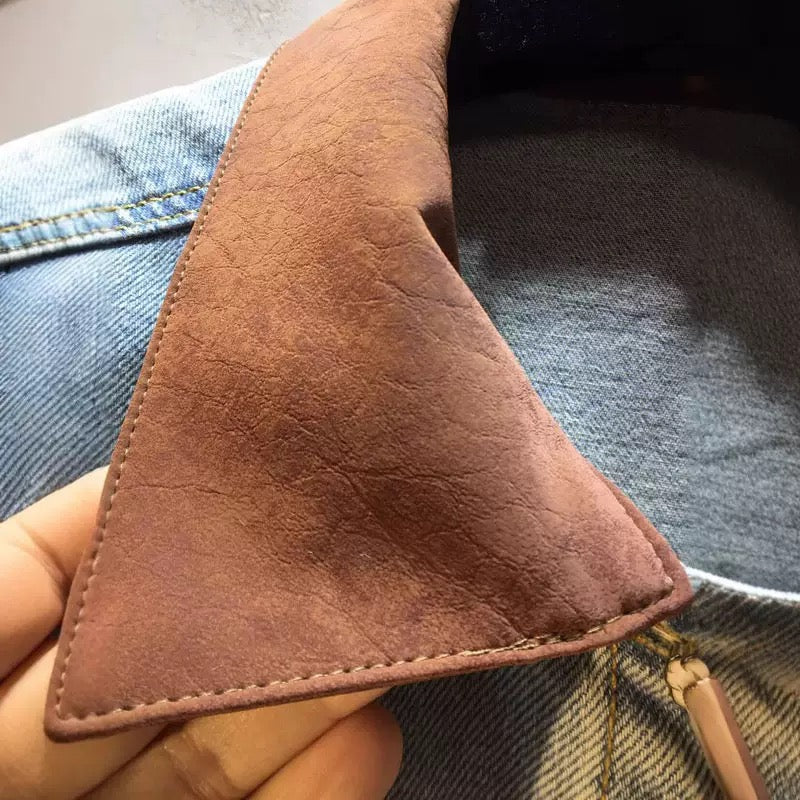 Boho Trim Reworked Denim Jacket