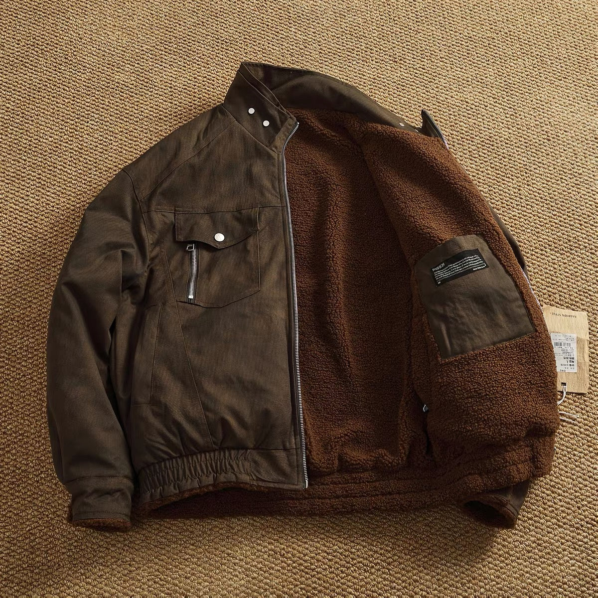 Arden Reversible Sherpa Moto Jacket