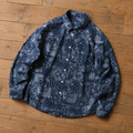 Indigo Paisley Patchwork Shirt