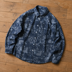 Indigo Paisley Patchwork Shirt